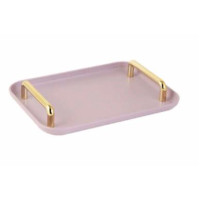 Bandeja Lilas C/ alça Dourada  Bandeja Lilas C/ alça Dourada